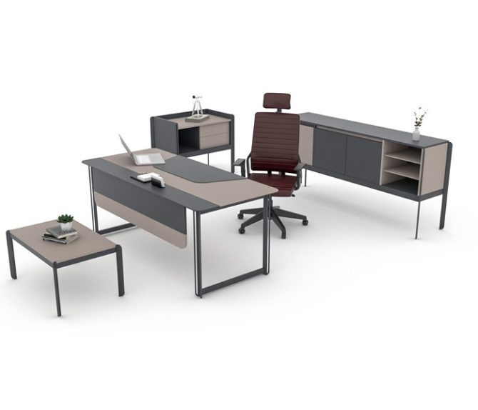 ZELVE Model Yönetici Masaları Makam Takımı Ofis Mobilyaları